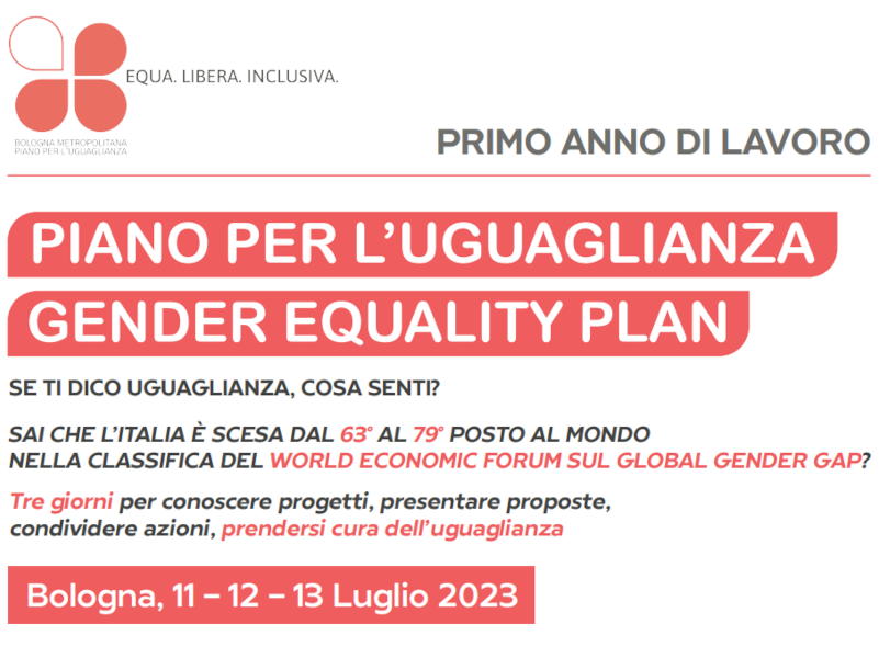 "La grande disuguaglianza", dall'11 al 13 luglio ciclo di incontri per approfondire il tema delle disparità di genere